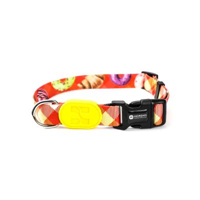 Chine Colliers de chien réfléchis oranges larges 1 1,5 2 collier réfléchi de chiot personnalisé 3 par pouces à vendre