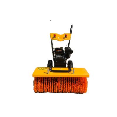 China Small Hotels Road Hand Snow Sweeper Walk Behind Snow Power Sweeper Tools Snow Thrower Plow For Sale for sale