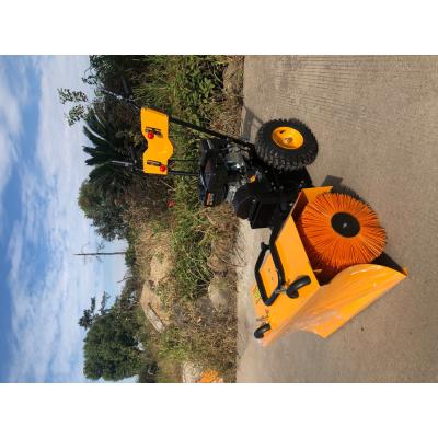 China Hotels Full Brush Broom Wheel Tractor Snow Removal Equipment Diesel Snow Sweeper Machine for sale