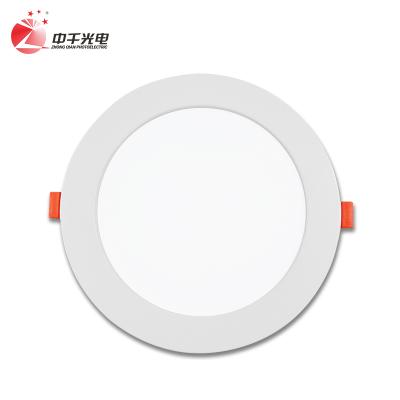 China Modern 3.5 Inch 9W OEM ODM Iron Commercial Indoor Lighting Desk Lamp Housing Lights Mini Round Embedded DOB Backlit Led Panel Light for sale