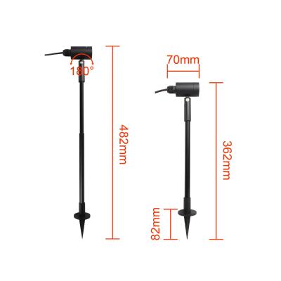 China Outdoor Garden 4Pack 2Pack 6pack 3W IP67 Rotating Design Spot Light With Spike Garden Spike Light for sale