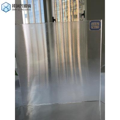 China Scheidingsglas 6 mm laag ijzeren ronde groef geribd glas gevloerd gemodelleerd glas met 5 Te koop
