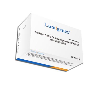 China Covid19 SARS-CoV-2 Antigen Rapid Test Kit 15min Nasal Swab for sale