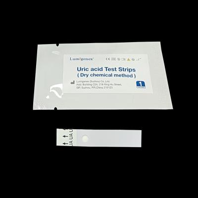 China Hyperuricemia Detection Clinical Diagnose Of Gout Blood Uric Acid Test Strip By Dry Chemical Method CE Registered for sale