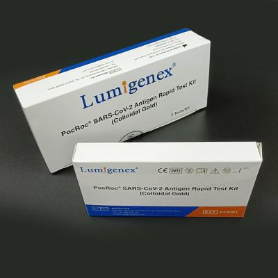 Cina Home Plastica Kit di test rapido antigene da 25 pezzi Sensibilità del 93,33%. in vendita