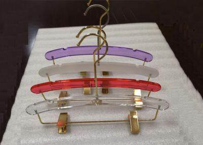 China De kleurrijke/Duidelijke Plastic Hangers, de Kledende Kleerhangers van de Opslagbroek Glijden niet uit Te koop