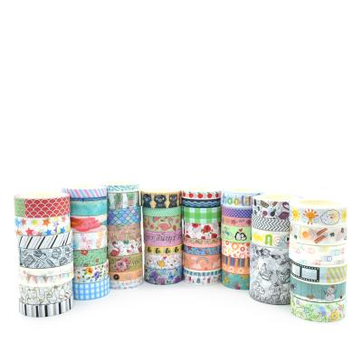China LOW MOQ Waterproof Custom Printed Decorative Colorful Supply Printing Pastel Design Washi Tape Logo for sale