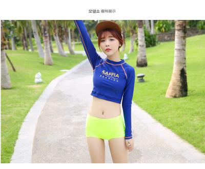 China Korean Swimwear Women Bikini Guard Clothes Surf Wear Split Swimming Suit for sale