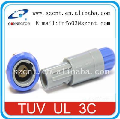 China 2Pins Plastic Push Pull Automotive Connector SZCNT Compatible Medical Connector for sale