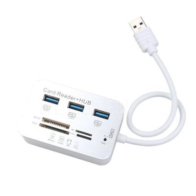 China USB 3.0 Port Super HUB 4 Multi Speed Micro Card Reader Adapter For Macbook MSD-CRU-01 for sale