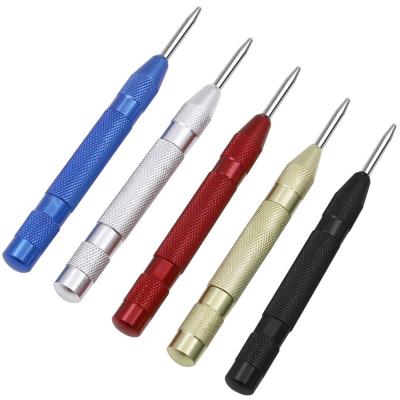 China High Speed Steel Center Punch 132MM Automatic Brass Spring Spring Center Punch Tool for Metal or Wood for sale
