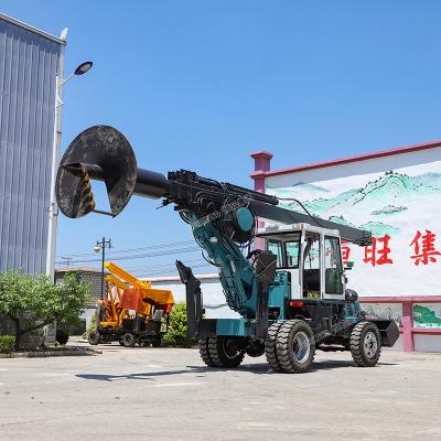 China Construction works 1200mm CFA Wheeled Drill Rig Bore Pile Bored Pile Drilling Rig Machine for sale