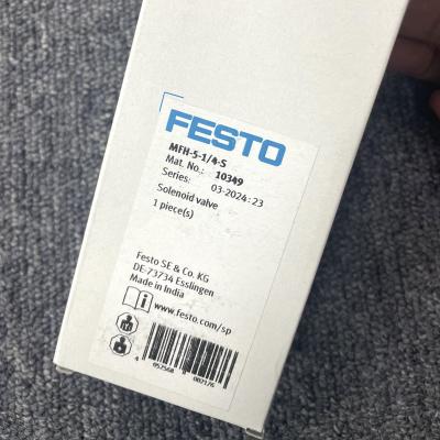 China Festo MFH-5-1/4-S Air Mechanical spring solenoid valve Temperature Range -20°C to 80°C Clevis Mounting for sale