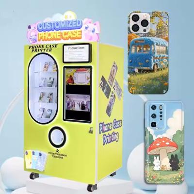 China Automatic Phone Case UV Printing Machine Silicone Phone Case Vending Machine with Credit Card Payment System for sale