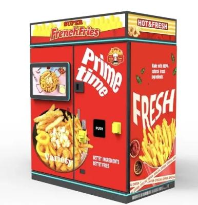 China Máquina automática de venta de papas fritas Máquina de venta automática de autoservicio de bocadillos fritos portátiles en venta