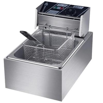 China Equipo de cocina comercial Pollo freidora máquina de cocinar de acero inoxidable Frito con cesta automáticamente en venta