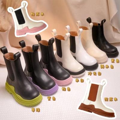China PDEP Anti-slippery high quality microfiber unisex Chelsea Martin children rejects winter 2021 unique thick children's boots girl boots boy shoes for sale