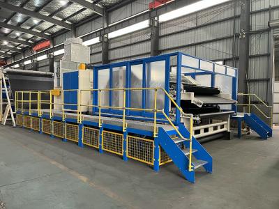 China Industrial Non Woven double or single cylinder Carding Machine with self-cleaning system for sale
