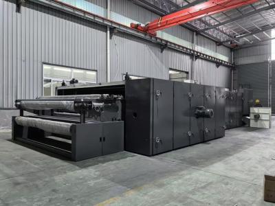 China Adjustable teflon fiberglass belt hot air thermal bonding oven with air and water cooling functionalities for sale