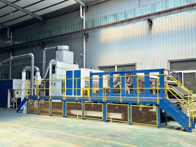 China Industrail Non woven Carding Machine single cylinder double doffer for technical fiber for sale