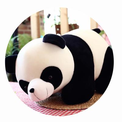 China Custom plush toy chinese cartoon push toy national treasure soft cute simulation panda doll for sale