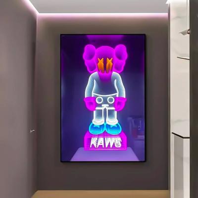 China Customized 3D Mirror Neon Sign Party Decoration Multicolor RGB Led Neon for sale