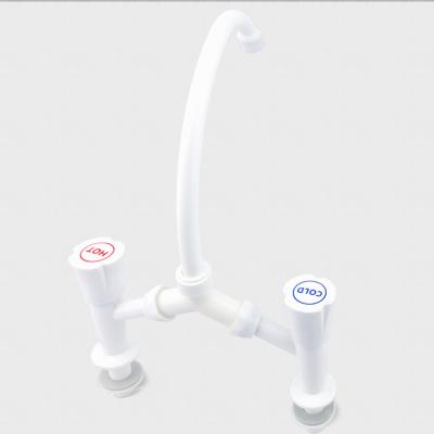 China White Plastic Adjustable Sink Mixer Tap Sense Faucets Kitchen Plastic Faucet for sale