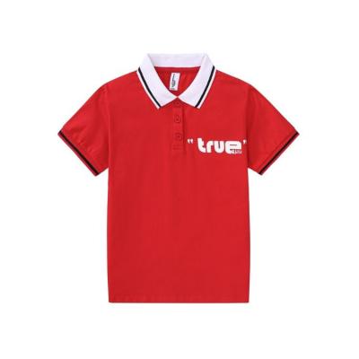 China Short Sleeve New Wild Cotton Children's Shirts Sport Exquisite Simplicity Polo Kids Uniform Polo Shirt for sale