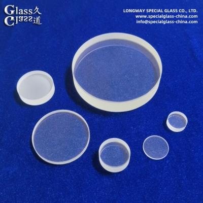 China Disco de vidrio de cuarzo JGS1 JGS2 personalizado y ventana óptica para cabeza láser óptica en venta