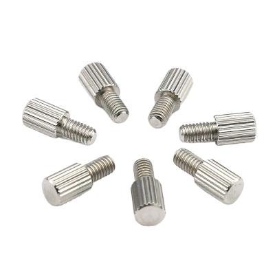 China M4*7 D=6 Stainless Steel Flat Thumb Screw Directly Knurled Set Screw Cabinet Optical Telescope Fine Adjustment Fixing Screw for sale