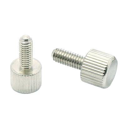 China M3/M4/M5/M6 Flat Knurled Flat Head Thunb Screw Set Screws Stainless Steel Metric Inch Screw for sale