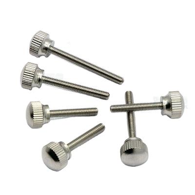 China Pan Arc Head Stainless Steel Thumb Screw M3*18/25/30 Set Screw Free Straight Knurling Lengthening Tools for sale