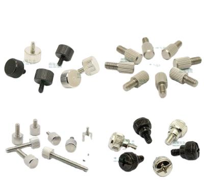 China Pan Hot Sale Carbon Steel M4, M5, M6 GB834 High Head Nickel Plated Knurled Screw Stainless Steel Thumb Screw Factory for sale