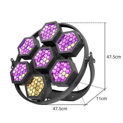 China HIgh Quality GL-7RGBSmall Mini 7 vintage lights China Manufacturers For DJ for sale