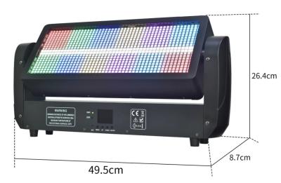 China BR-864 RGB 8+8 RGB cabeza móvil de luz de estroboscopio LED 300W en venta