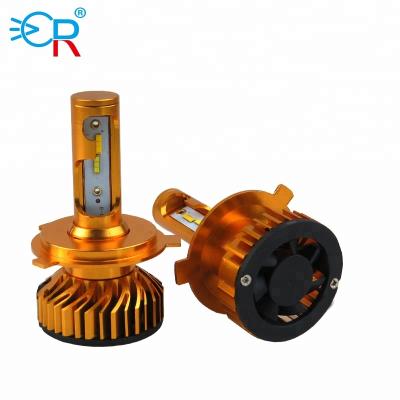 China Aviation Fan MACAR Aluminum+Cooling factory price cars trucks three color 3000K 6000K 4300K led h4 H13 headlight for sale