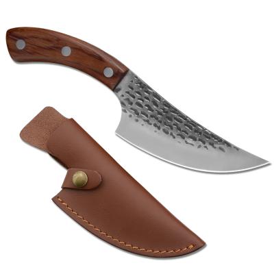 China Viable Hot Selling Custom Handmade Forged Stainless Steel Kitchen Knife Set for sale