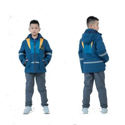 China School Custom Design Warm Winter Children School Uniforms Fleece Jacket Outdoor Middle And Primary Water Proof Jacket for sale