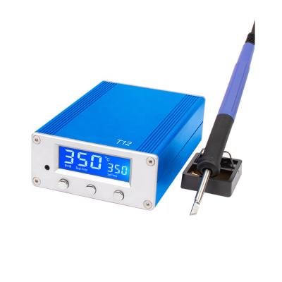 China FLYJAN T12 lead-free 75Watt digital display micro soldering station set heating core soldering station FY-T12-1 for sale