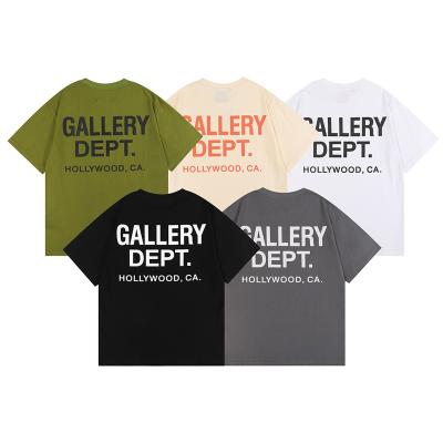 China Anti-pilling 2022 New Trend Fashion Basic Men's Cotton T-Shirt Letter Print Casual Oversized Unisex High Street Shirt Men's Tee for sale