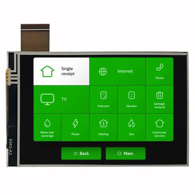 중국 RGB 인터페이스 RTP 터치와 480x800 4 인치 TFT LCD 모듈 디스플레이 IPS 판매용
