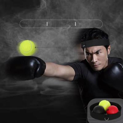 China Practice New Product Boxing Reflex Balls With Headband Speed Sports Training Punching Fight React Head Ball for sale