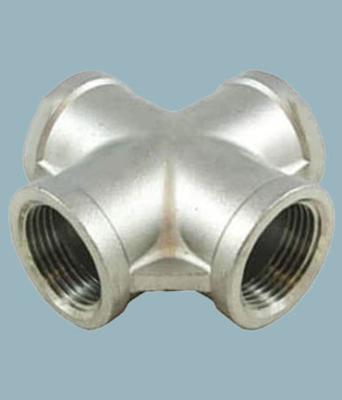 China Metal Copper Nickel Cross Forged Fittings Socket Welded Cross 3000LBS ASME B16.11 SA-182 for sale