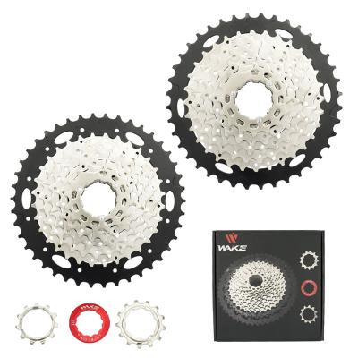 China Steel 8 Speed Cassette For Mountain Bike 11-25/28/32/36/40/42T Mountain Bike Cassette Flywheel Fit For Road Bicycle WAKE Flywheel for sale