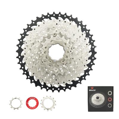 China Steel 10 Speed Bicycle Cassette 11-25/28/32/36/40/42T Cassette Fit For Mountain Bike Road Bike WAKE Flywheel for sale