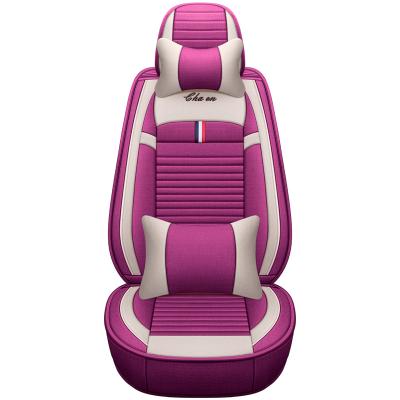 China Universal Car Seat Cover Set Four Seasons Waist Car Seat Cover Durable Waterproof Cloth Inclusive Canvas Seat Cover for sale