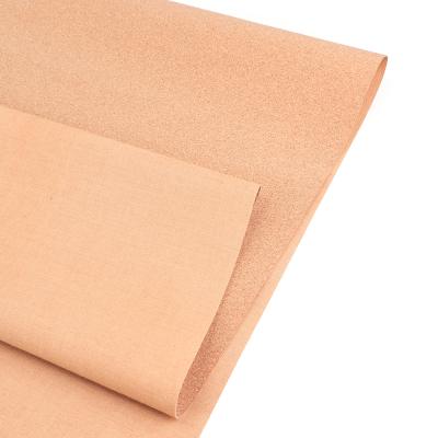 China Anti-rust ready to ship high quality polished smooth pure grain vegan cork fabric for yoga mat handwork bag for sale