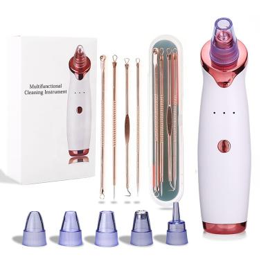 China Blackhead Remover Tool Kit Blackhead Acne Remover Blackhead Remover Acne Treatment 5 Pore Detergent Electric Vacuum Head Facial Vacuum for sale