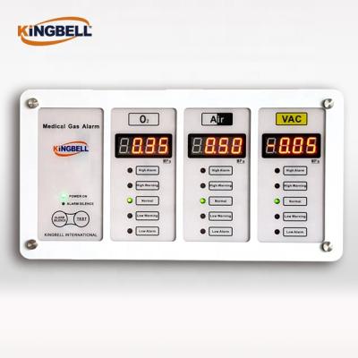 China System Shows Three Pressure Statuses Hospital Medical Oxygen N2O Alarm Box for sale
