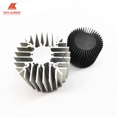 China O alumínio anodizado redondo do dissipador de calor perfila 6063 T5 AL Grade à venda